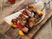 Brochettes de veau et de lgumes