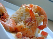 Pole de crevettes curry-coco