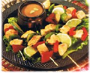 Brochettes de poulet Satay 