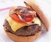 Burger au fromage  la sauce piquante