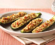 Coquilles de courgette farcies