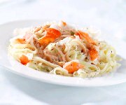 Fettuccine, sauce crmeuse au homard