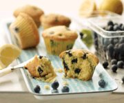 Muffins  la semoule de mas au citron et aux bleuets