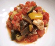 Ratatouille de ptes au poulet et aux lgumes