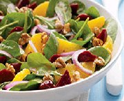 Salade aux pinards, betteraves et agrumes