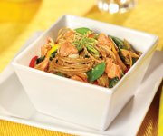 Salade de spaghetti saumon et ssame