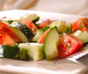 Salade de tomates à la menthe