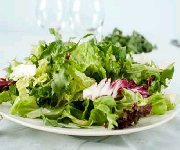 Salade de verdures, vinaigrette  l'estragon