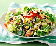 Salade tex-mex aux haricots et au mas