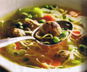 Soupe aux boulettes de dindon